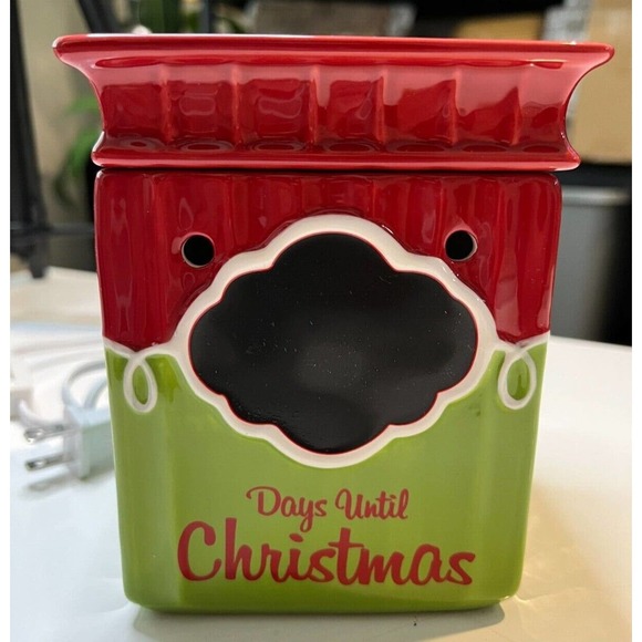 Scentsy Holiday Collection Christmas Xmas Countdown Wax Warmer w Chalk - Picture 2 of 8